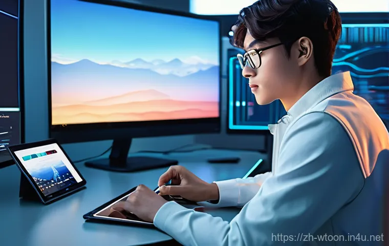 웹툰작가 필수 소프트웨어 학습법 - **Prompt 1: Focused Webtoon Artist in a Cozy Digital Studio**
"A young, diverse webtoon artist, ... 웹툰작가 필수 소프트웨어 학습법 - **Prompt 1: Focused Webtoon Artist in a Cozy Digital Studio**
"A young, diverse webtoon artist, ...