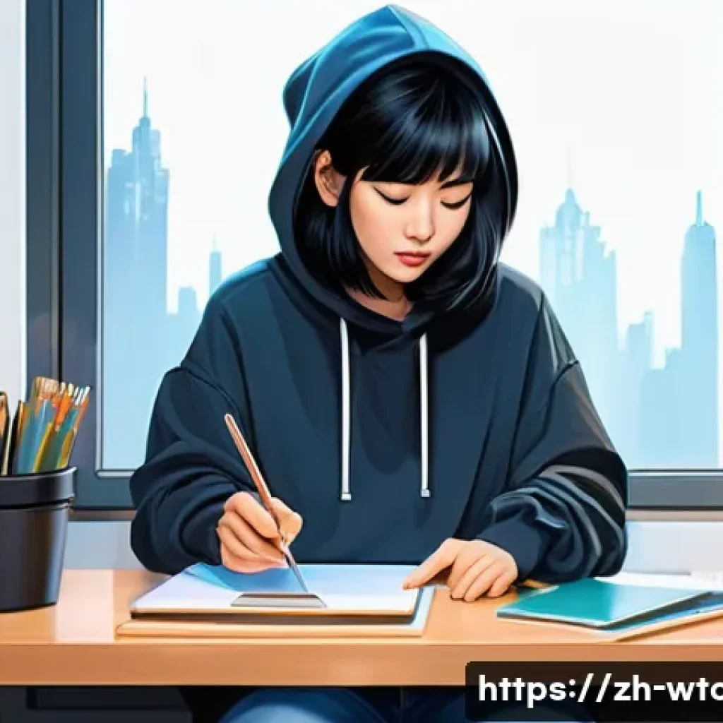 웹툰작가 필수 중점 과목 - **Prompt 1: AI-Powered Creative Workflow**
A vibrant, dynamic illustration of a young, East Asia...